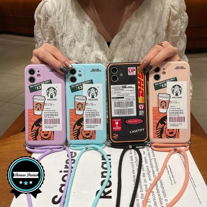 SS195 SOFTCASE SLINGCASE WARNA ARMY LANYARD BRAND REALME C2 5 5I 5S C3