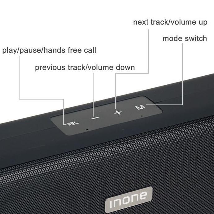INONE Portable Bluetooth Speaker Waterproof for Outdoor/Indoor Support