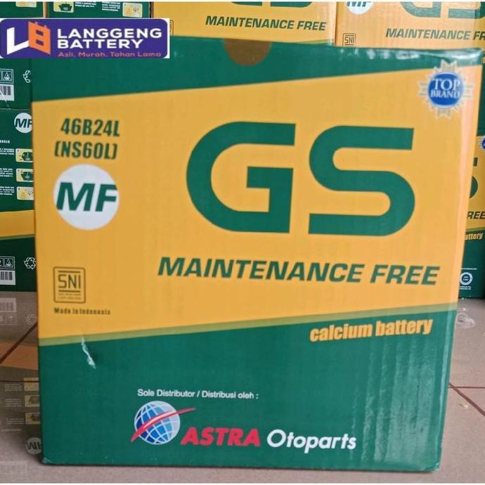 Aki mobil Nissan March NS60L GS Astra MF (aki kering)