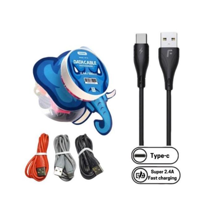 1 TOPLES ISI 20 PCS Kabel Data Type C FOOMEE NT13-C NT13 TYPE C 100Cm