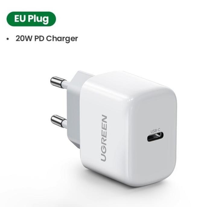 Ugreen Wall Charger Mini Type C PD 20W Putih
