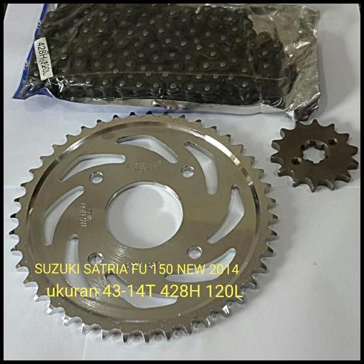 DISKON GEAR SET SATRIA FU 150 NEW 2014 GEAR PAKET SATRIA FU 150 HARD CROME 