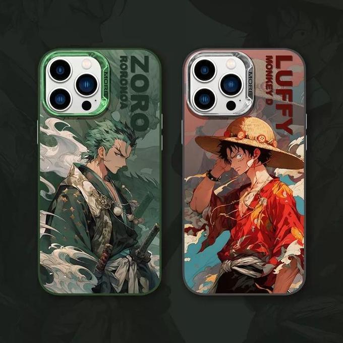 Case Casing Cowok One Piece Luffy Zoro Iphone 14 13 12 11 Pro Max