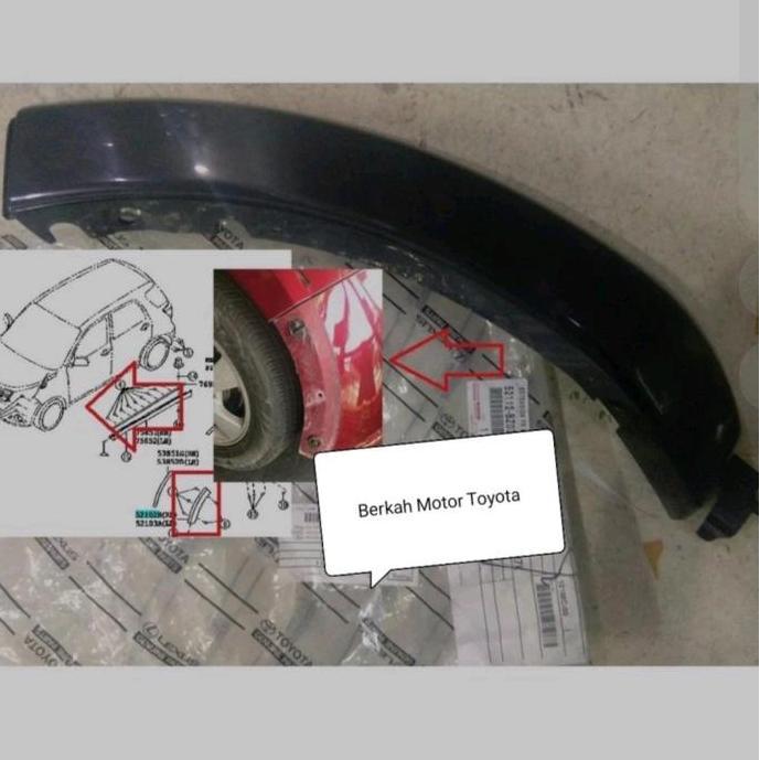TERMURAH - Over Fender Spoiler Depan Rush Terios 2006 2008 2009 2010 Original