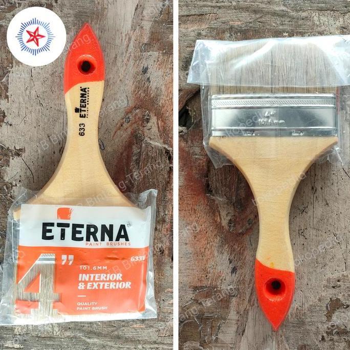 KUAS CAT 4" INCH GAGANG KAYU ETERNA