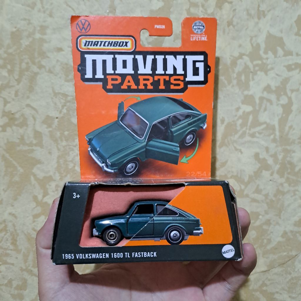 Matchbox Moving Parts 1965 Volkswagen 1600 TL Fastback