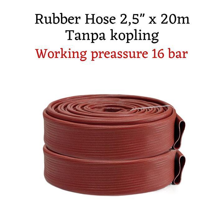 Selang rubber / selang hydrant rubber / selang pemadam api 2.5 / selang karet pemadam api