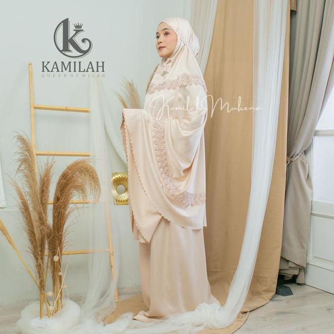 [Beli lokal] Mukena Dewasa Daily Lasercut Renda Susun Cantik Mewah Silk Velvet Atasan Bawahan