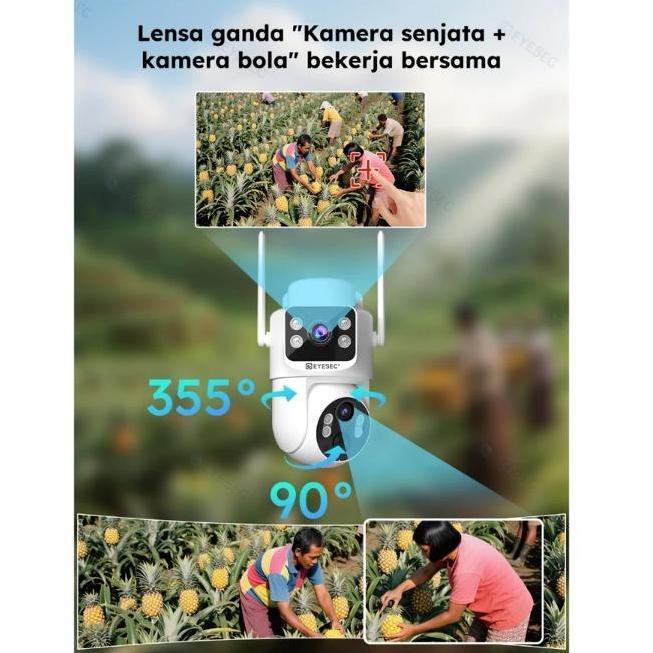 Murah Eyesec Cctv 4G Cctv Outdoor 6Mp Tenaga Surya Kamera Outdoor Waterproof Ip65 Dengan Teknologi V