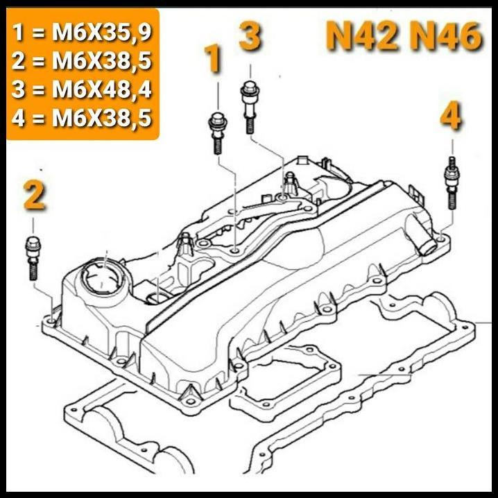 TERBARU BAUT COVER KLEP BMW ENGINE N42 N46 BMW E46 E83 E87 E90 