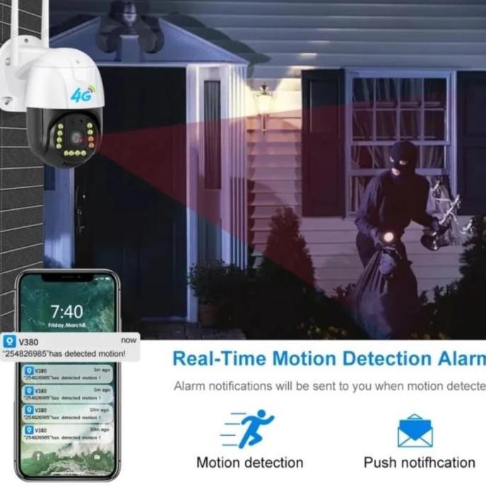 Promo Camera Cctv Aplikasi V380 Gunakan Sim Card 4G Cctv Outdoor Waterproof