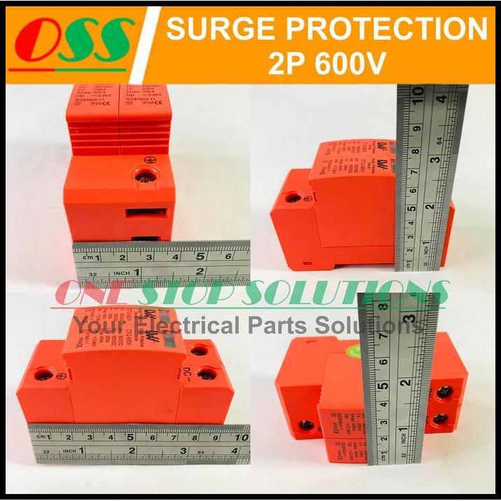 DISKON SURGE PROTECTION DEVICE ARREST SURGE PROTECTOR SPD DC 2P 600V 