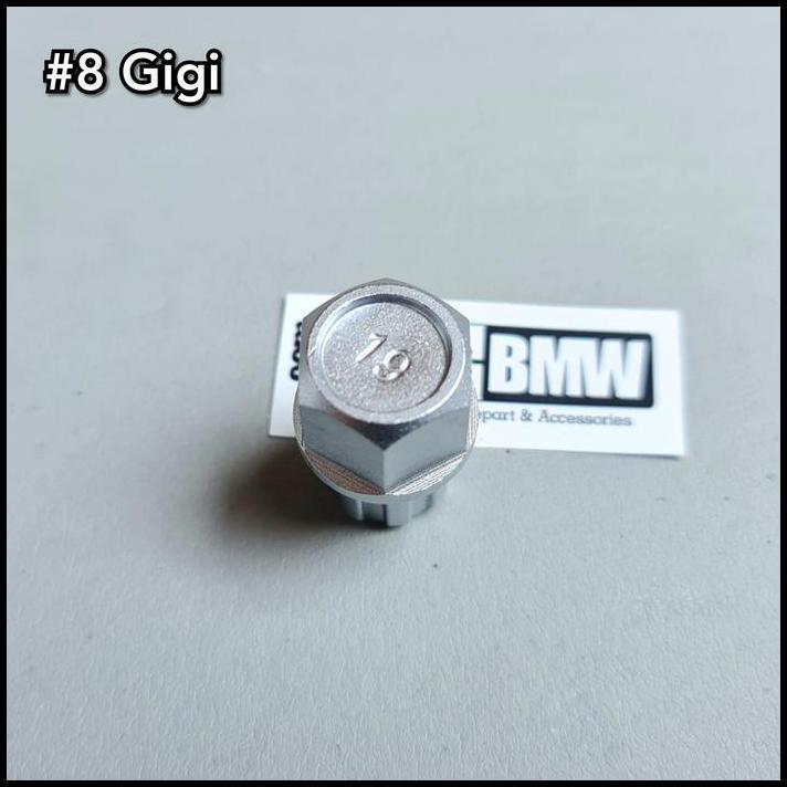 DISKON KUNCI BAUT RODA ADAPTER ADAPTOR VELG BAN #8 GIGI BMW AUDI VW 
