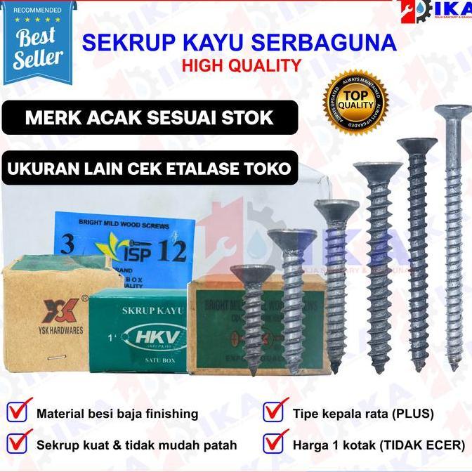 NIOCHA Skrup kayu Skrup Gipsum Harga 1 box