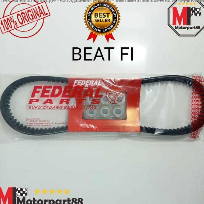 VAN BELT V BELT FAN BELT PAKET BEAT FI SPACY SCOOPY FI KZL ORI FEDERAL