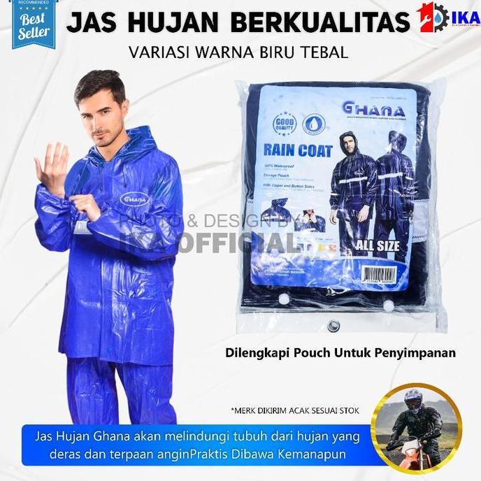 REVOSHOP Ghana Jas Hujan - Jas Hujan Serbaguna / All Size / Jas Hujan Jumbo GHANA Jas Hujan Baju Cel