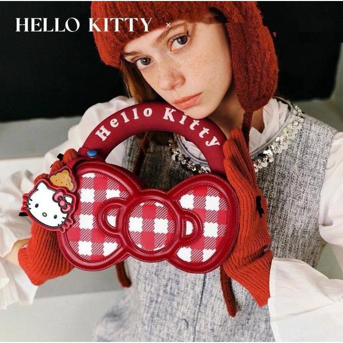 [EXLUSIVE TITKOKSHOP] Tas Selempang BOX Premium Wanita 9126-2 HELLO KITTY x TOUTOU