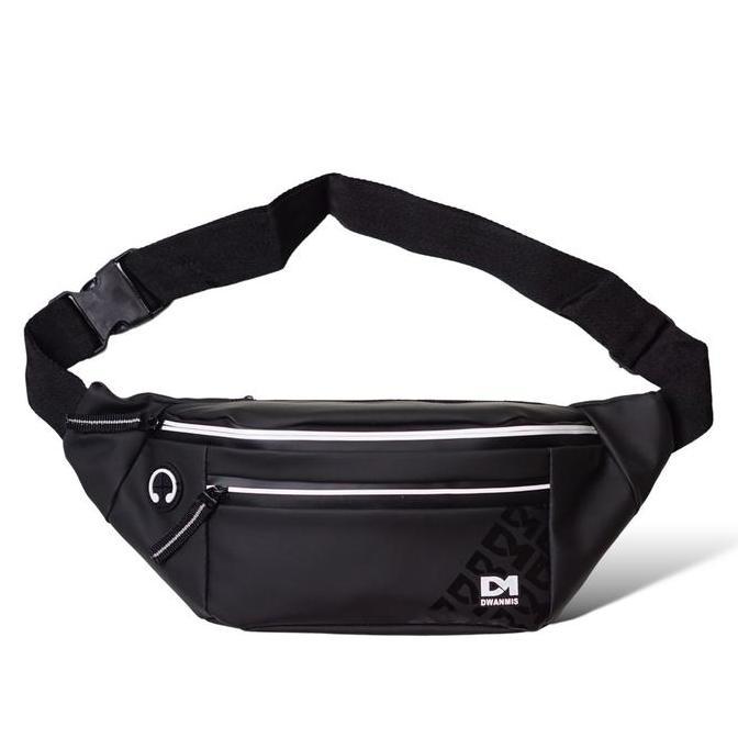 BELANJA SEKARANG Tas Selempang Pria Wanita Bahan Bahon WaterProof Model Kekinian | Sling Bag Pinggan