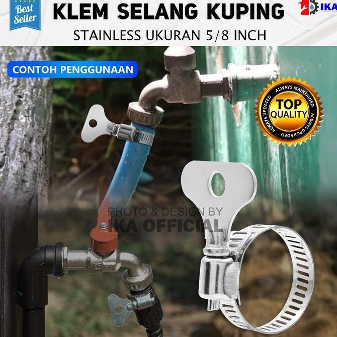 REVOSHOP Klem Selang KUPING PUTAR BESI KENMASTER/ Pengunci Selang KUPING BESI 3/4" - 5/8" - 7/8" - 1