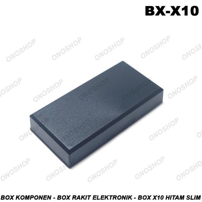 Box Komponen - Box Rakit Elektronik - Box X10 Hitam Slim
