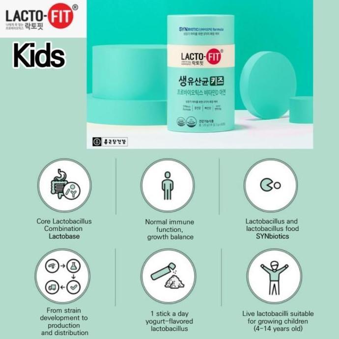 Bitamin- Lacto Fit Probiotics Kids Vitamin D + Zinc - Lactofit Anak - Lacto-Fit Probiotik
