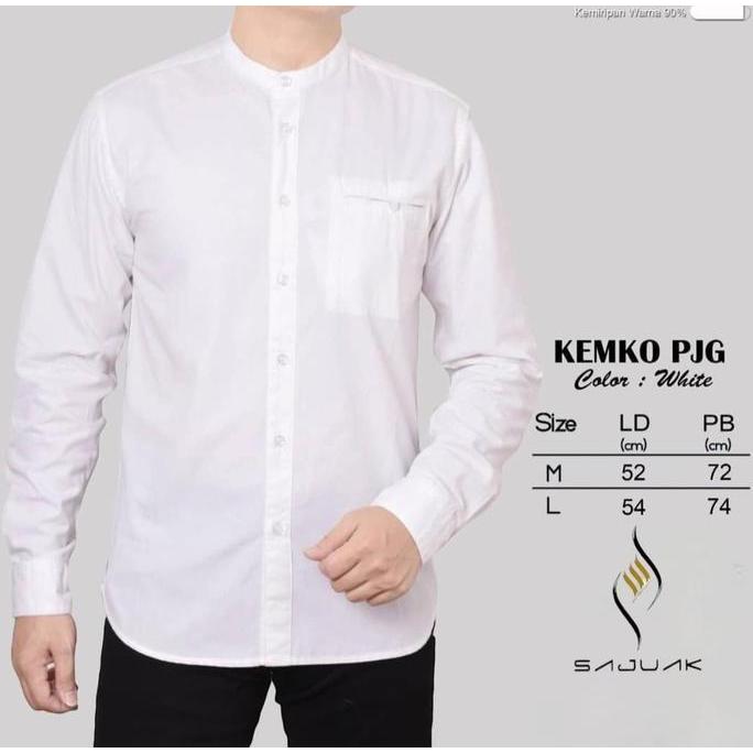 (Sajuak Premium) Baju Koko Pria Lengan Panjang || Kemeja Koko Panjang || Baju Koko Pria || Baju Musl