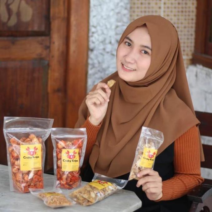 CRABY KRIPS 250gr - MAKANAN SNACK BABY CRAB CRISPY BABYCRAB KILOAN