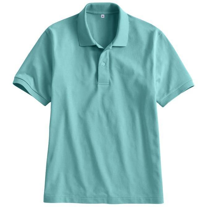 Fuku- Kaos Polo Shirt Kerah Polos Warna Hijau Lumut / Atasan Pria Kaus Polo Lengan Pendek