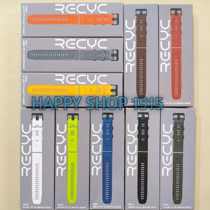 Recyc Quick Fit 26 Mm Watch Band For Smartwatch Gar Min /Quickfit 26Mm