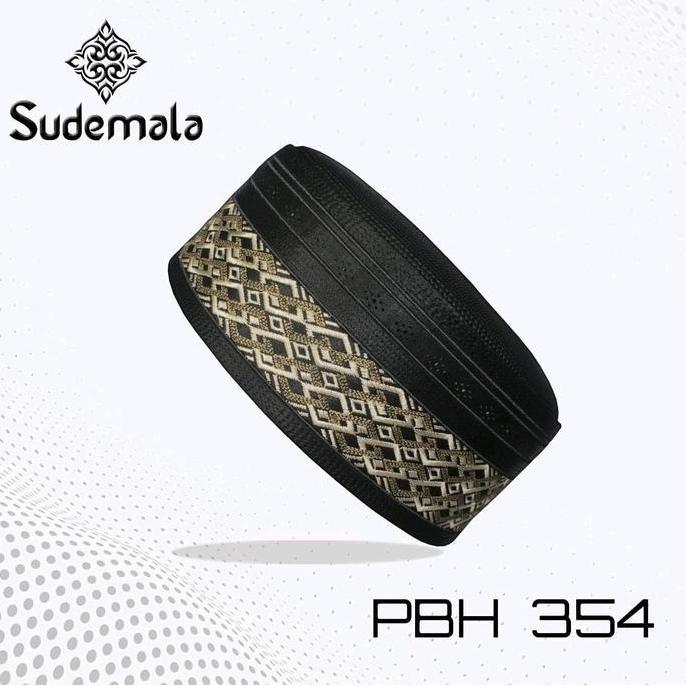 Termurah / Hot Sale Peci Sudemala Pbh 354 Songkok Hitam Sudemala Peci Haji Hitam Motif Premium Kopia