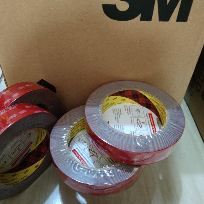 Bigbox- Double Tape Original 3M Vhb 24Mm Super Kuat Double Tape Merah Otomotif