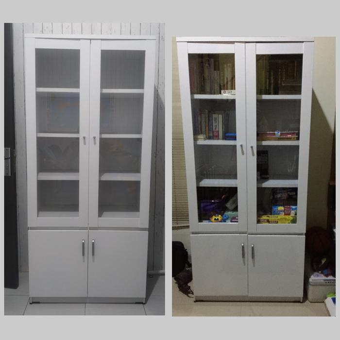 LEMARI PAJANGAN PUTIH 2 PINTU