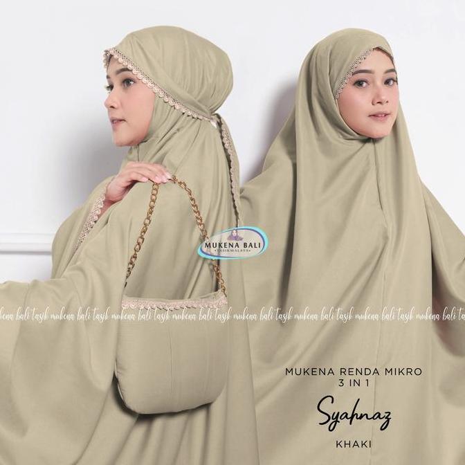 Mukena Bali Tasik - Mukena Dewasa Katun Mikro Renda Syahnaz