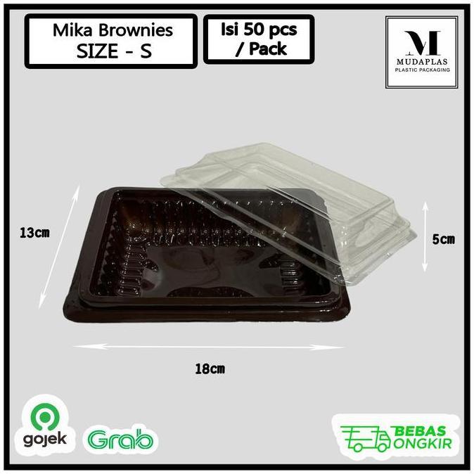 Mika Brownies S Kecil isi 50 pcs Mika Kue Brownies Small Kecil