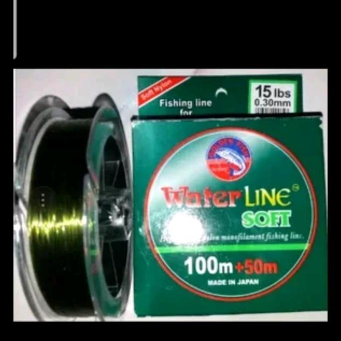 Senar Pancing Waterline Goldenfish Soft Hijau 150 M