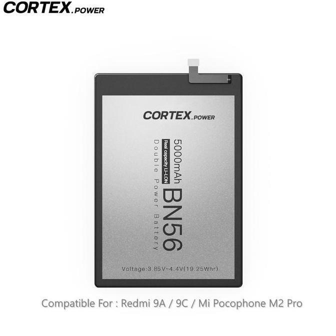 TERBARU - Cortex Power - Baterai BN56 Compatible for Redmi 9A / Redmi 9C / Poco M2 Pro Original Doub