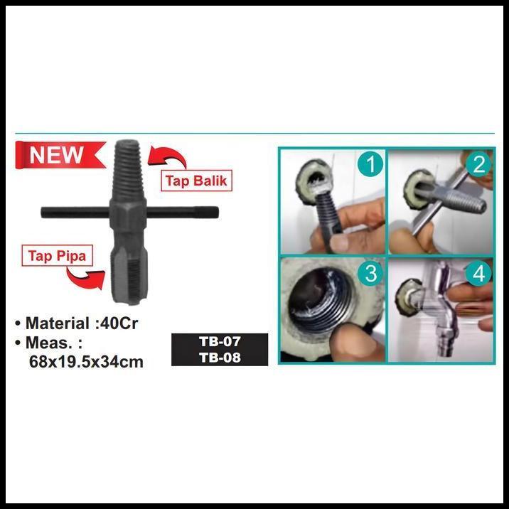 GRATIS ONGKIR WIPRO WIPRO TAP BALIK MULTIFUNGSI UNTUK TAP PIPA AIR DAN TAP BALIK / SCREW EXTRACTOR (