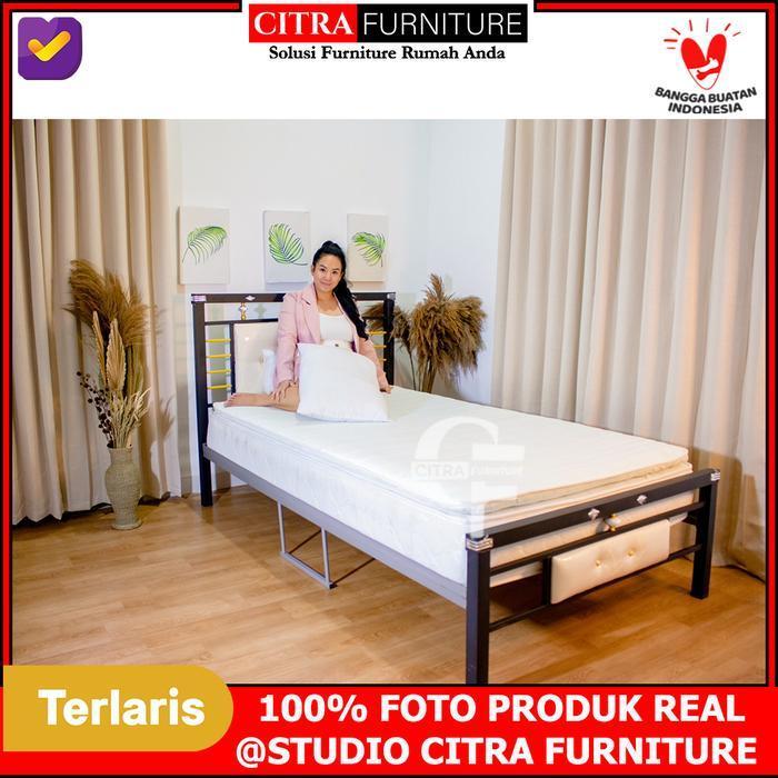Ranjang besi minimalis 120x200