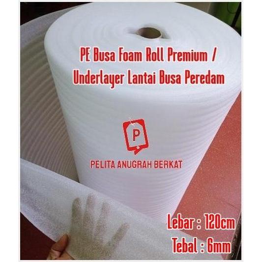 Busa Foam Tebal 6mm / Underlayer PE Foam Roll Busa Peredam Lebar 120cm