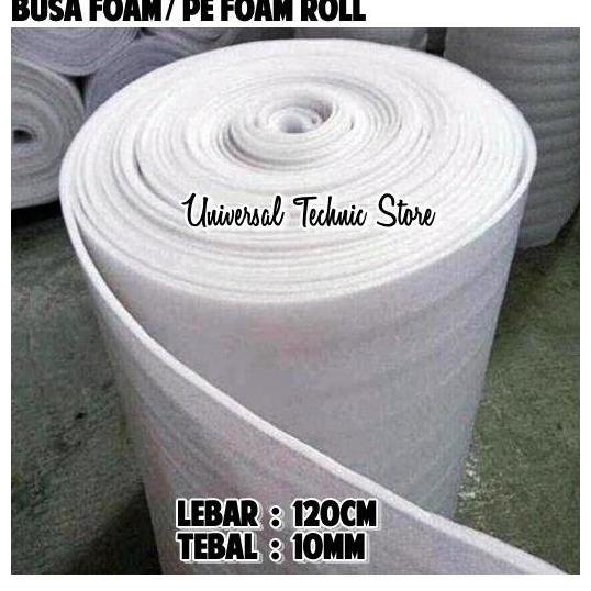 Busa Foam / PE Foam Roll / Underlayer Foam Lebar 120cm Tebal 10mm