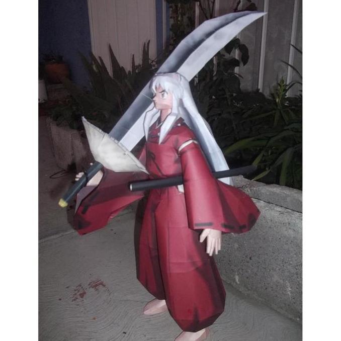 DIY Papercraft pola Figure Inuyasha