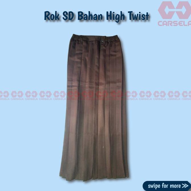 DISKON Rok SD Rempel Bahan High Twist | Rok SD Rempel Bahan Licin DISKON