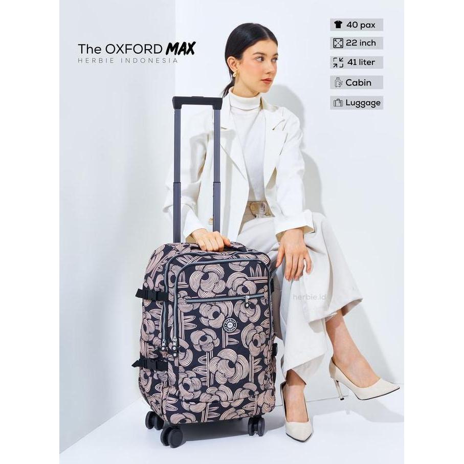 TAS RANSEL TROLI OXFORD BARLEY ORIGINAL KABIN RODA IMPORT