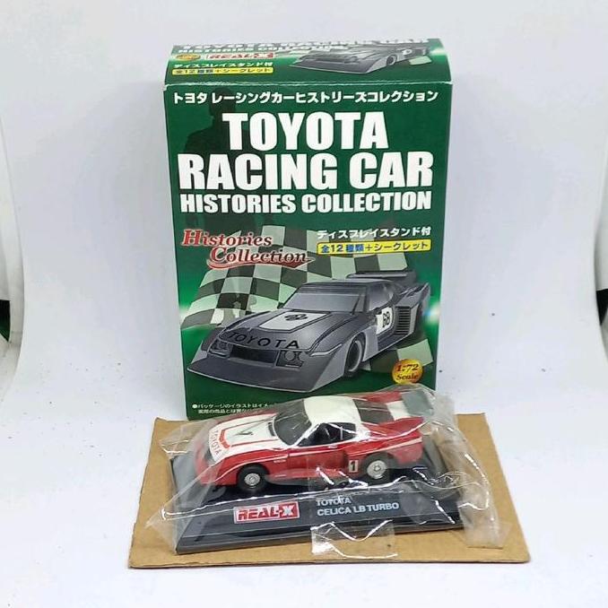 real-x toyota celica lb turbo racing car histories collection diecast 1:72 (s)