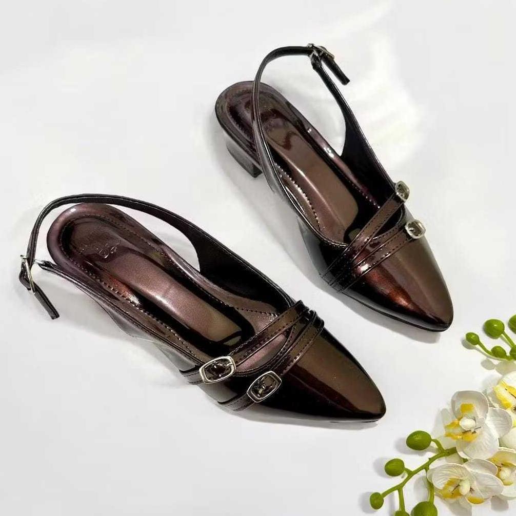 Sandal Wanita Elegan Pesta Hak 3 Cm