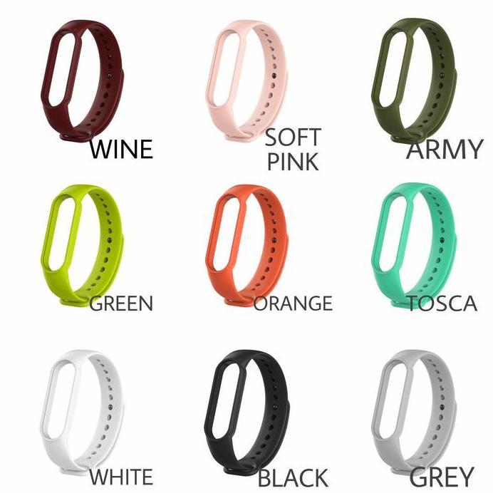 Mi Band 6 Strap Silicone Replacement - Strap Karet Jam Smart MiBand 6