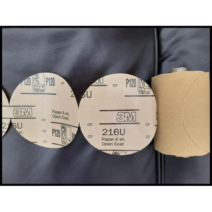 DISKON 3M STIKIT GOLD PAPER DISC ROLL 216U 5IN X NH P80 !!!!!