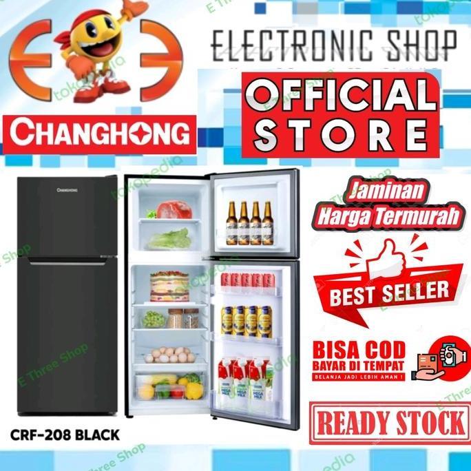 Promo Changhong Crf 208 Kulkas 2 Pintu 165L Black - Crf208 Termurah