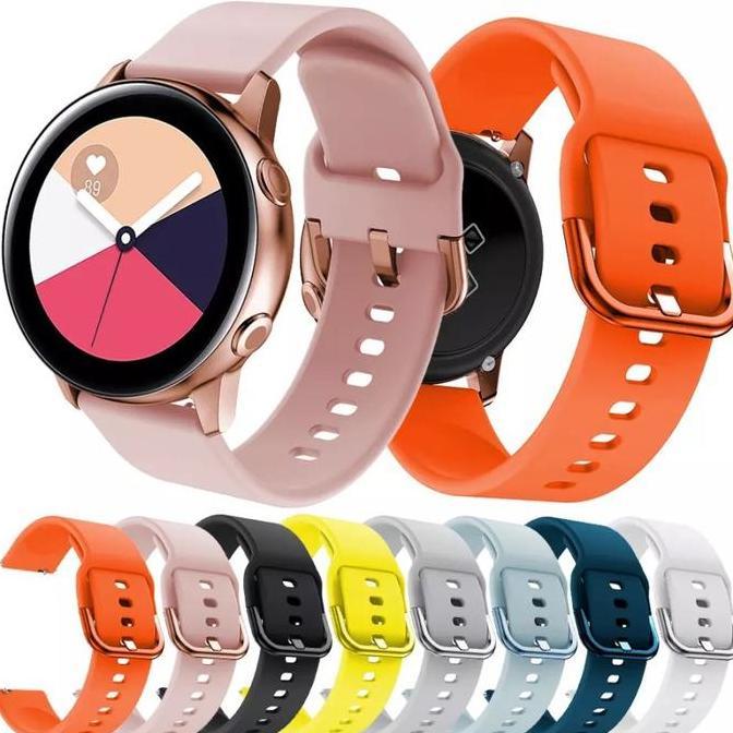 STRAP SILIKON BAND TALI JAM SAMSUNG GALAXY WATCH ACTIVE 2 40MM 44MM Blue Green Grey Pink