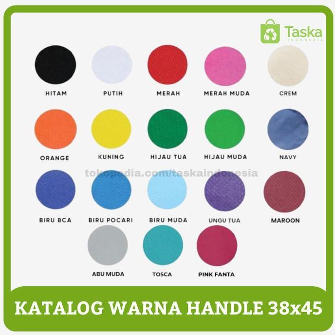 Kantong SPUNBOND HANDLE 38x45 / GOODIE BAG Spunbond / PUTIH